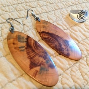 Forest life creations wood earrings